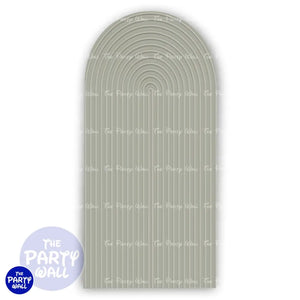 Ondas - Funda para mampara de punta redonda o rectangular Mampara de punta redonda