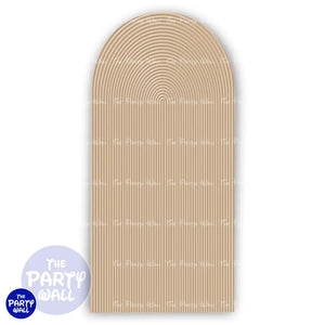 Ondas - Funda para mampara de punta redonda o rectangular Mampara de punta redonda