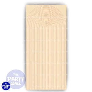 Ondas - Funda para mampara de punta redonda o rectangular Mampara de punta redonda