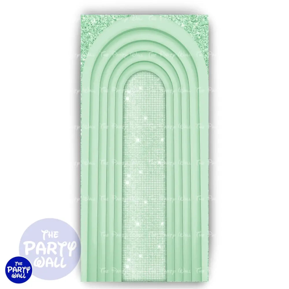 Ondas - Funda para mampara de punta redonda o rectangular Mampara de punta redonda