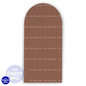 Ondas - Funda para mampara de punta redonda o rectangular Mampara de punta redonda