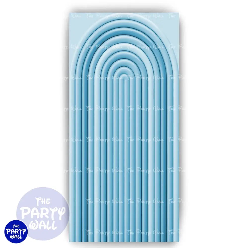 Ondas - Funda para mampara de punta redonda o rectangular Mampara de punta redonda