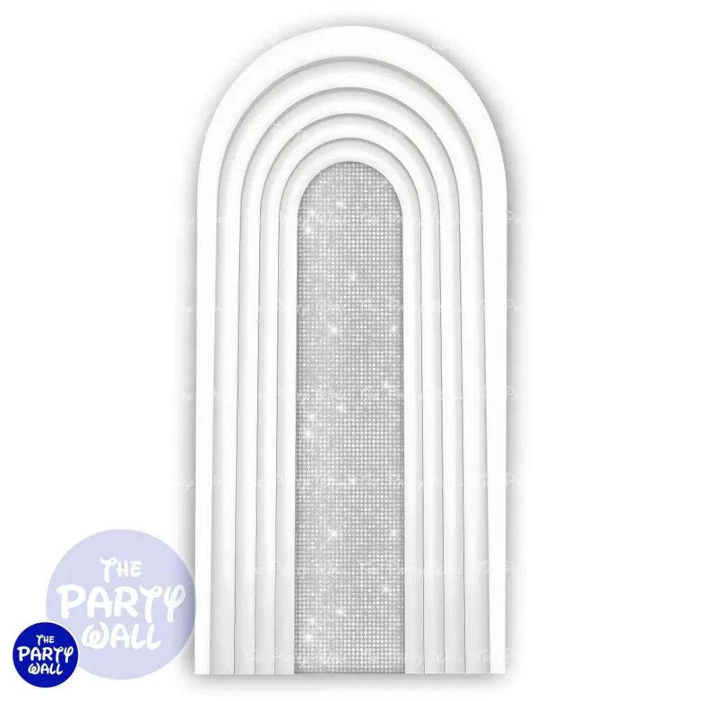 Ondas - Funda para mampara de punta redonda o rectangular Mampara de punta redonda