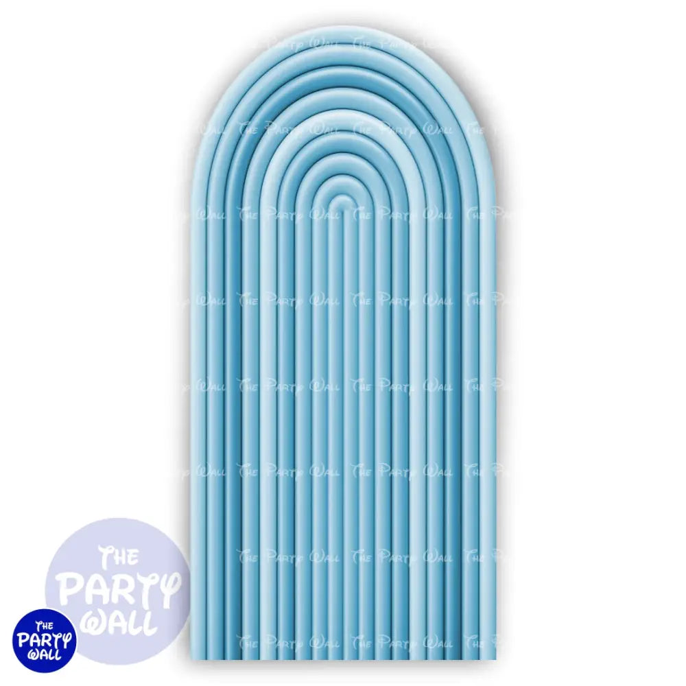 Ondas - Funda para mampara de punta redonda o rectangular Mampara de punta redonda