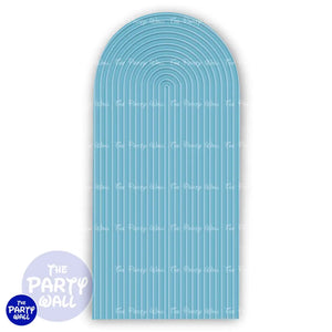 Ondas - Funda para mampara de punta redonda o rectangular Mampara de punta redonda