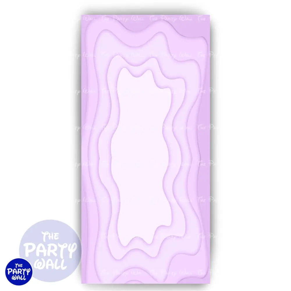 Ondas - Funda para mampara de punta redonda o rectangular Mampara de punta redonda