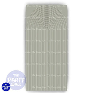 Ondas - Funda para mampara de punta redonda o rectangular Mampara de punta redonda