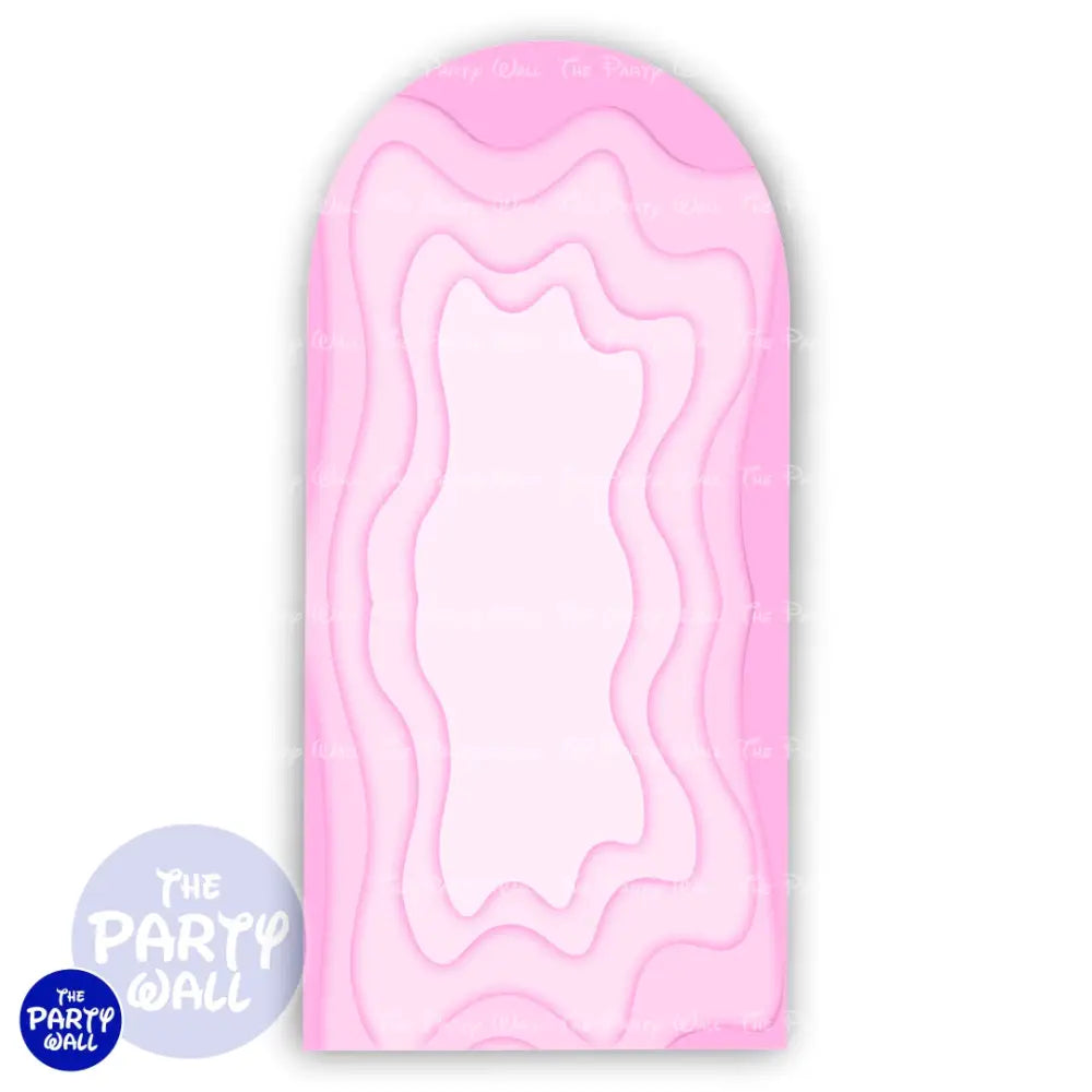 Ondas - Funda para mampara de punta redonda o rectangular Mampara de punta redonda