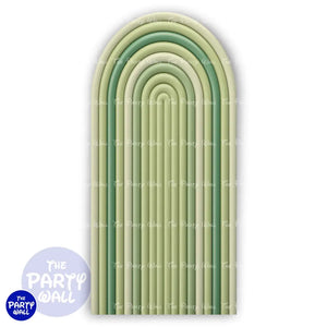 Ondas - Funda para mampara de punta redonda o rectangular Mampara de punta redonda