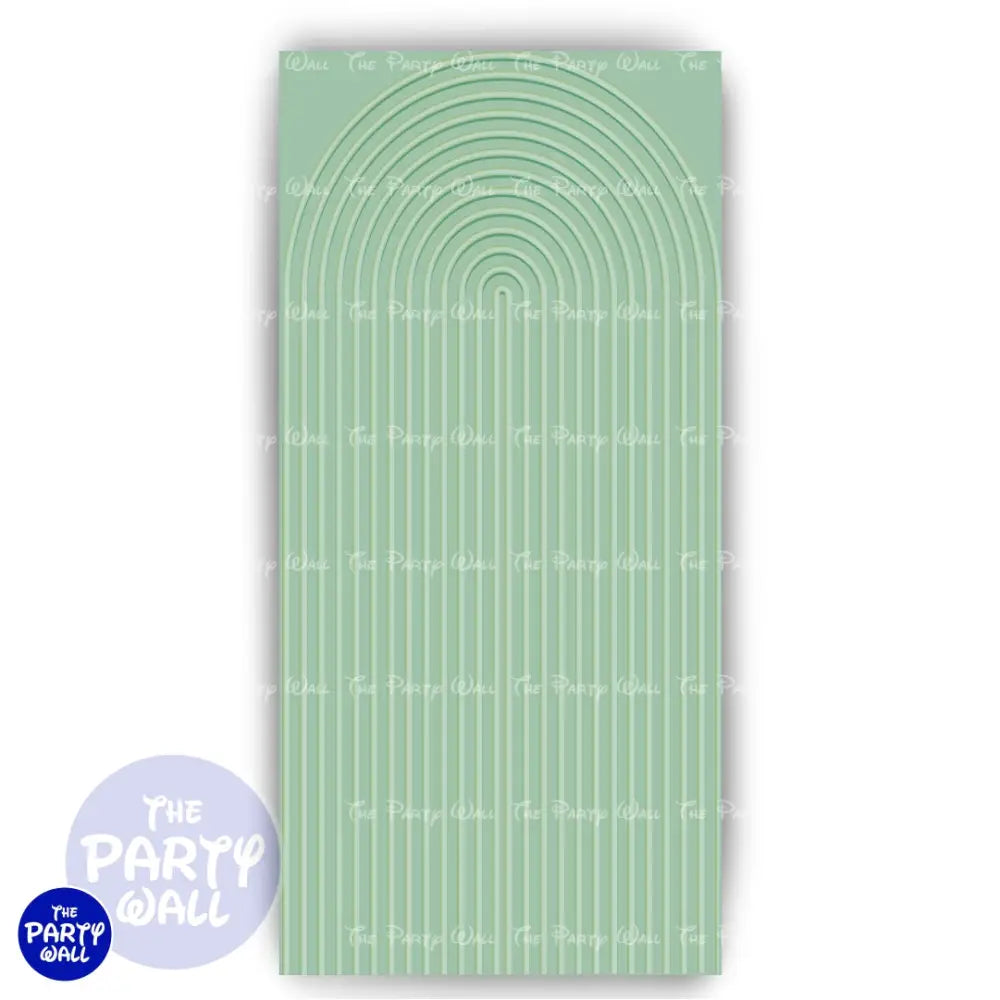 Ondas - Funda para mampara de punta redonda o rectangular Mampara de punta redonda