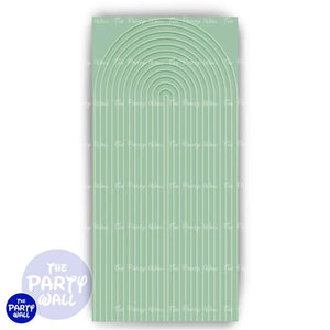 Ondas - Funda para mampara de punta redonda o rectangular Mampara de punta redonda