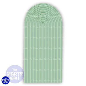 Ondas - Funda para mampara de punta redonda o rectangular Mampara de punta redonda