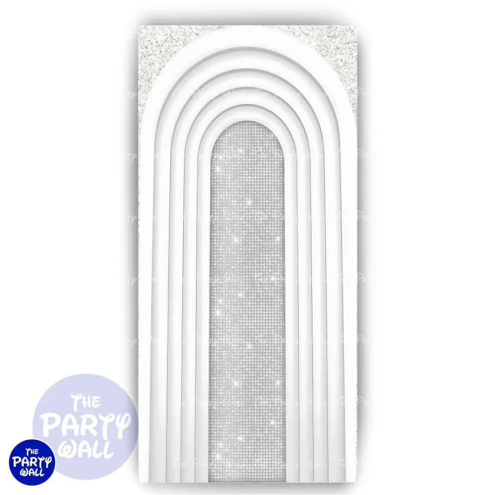 Ondas - Funda para mampara de punta redonda o rectangular Mampara de punta redonda