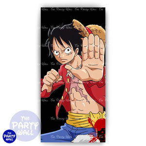 One Piece - Funda para mampara de punta redonda o rectangular Mampara de punta redonda