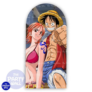 One Piece - Funda para mampara de punta redonda o rectangular Mampara de punta redonda