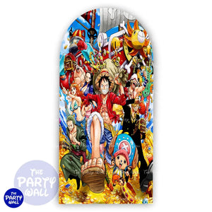 One Piece - Funda para mampara de punta redonda o rectangular Mampara de punta redonda