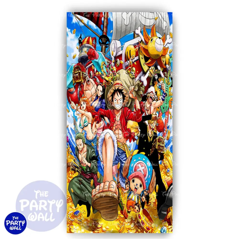 One Piece - Funda para mampara de punta redonda o rectangular Mampara de punta redonda