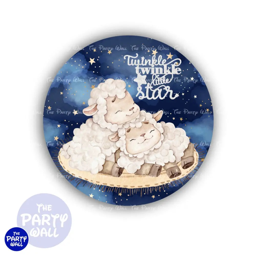 Oveja Cute - Funda para mampara circular Circular