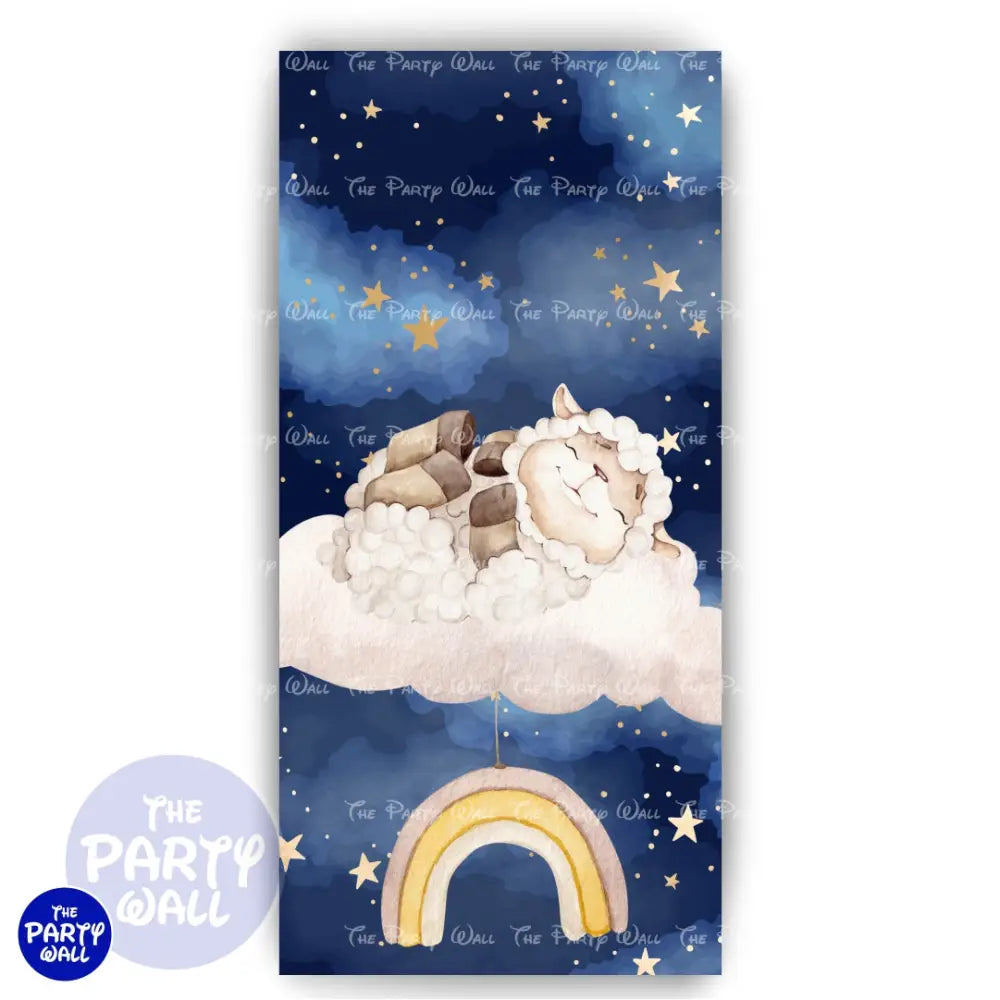 Oveja Cute - Funda para mampara de punta redonda o rectangular Mampara de punta redonda