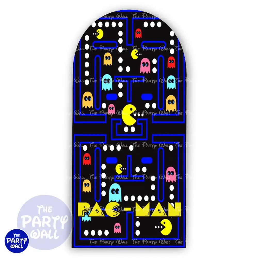 Pac-Man - Funda para mampara de punta redonda o rectangular Mampara de punta redonda