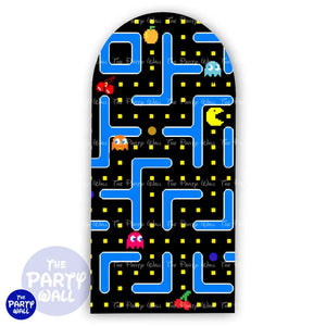 Pac-Man - Funda para mampara de punta redonda o rectangular Mampara de punta redonda