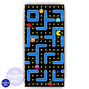 Pac-Man - Funda para mampara de punta redonda o rectangular Mampara de punta redonda