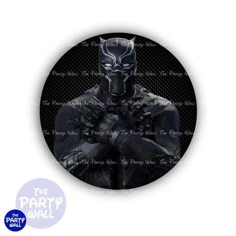 Pantera Negra - Funda para mampara circular Circular