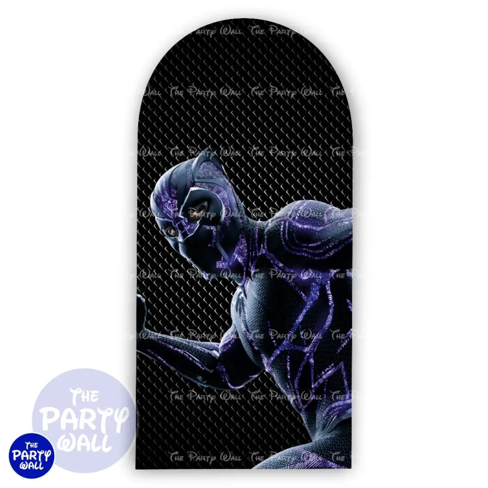 Pantera Negra - Funda para mampara de punta redonda o rectangular Mampara de punta redonda