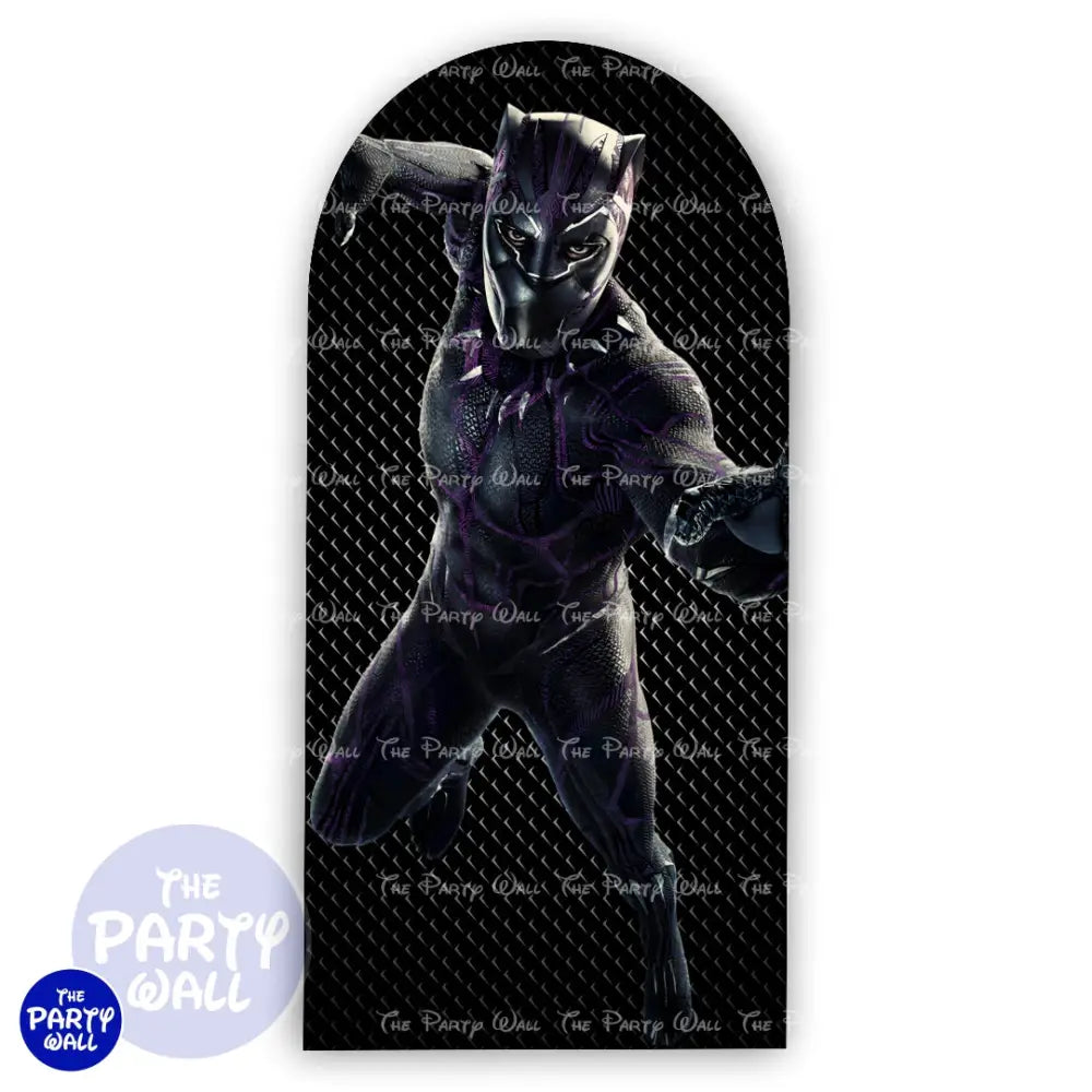 Pantera Negra - Funda para mampara de punta redonda o rectangular Mampara de punta redonda