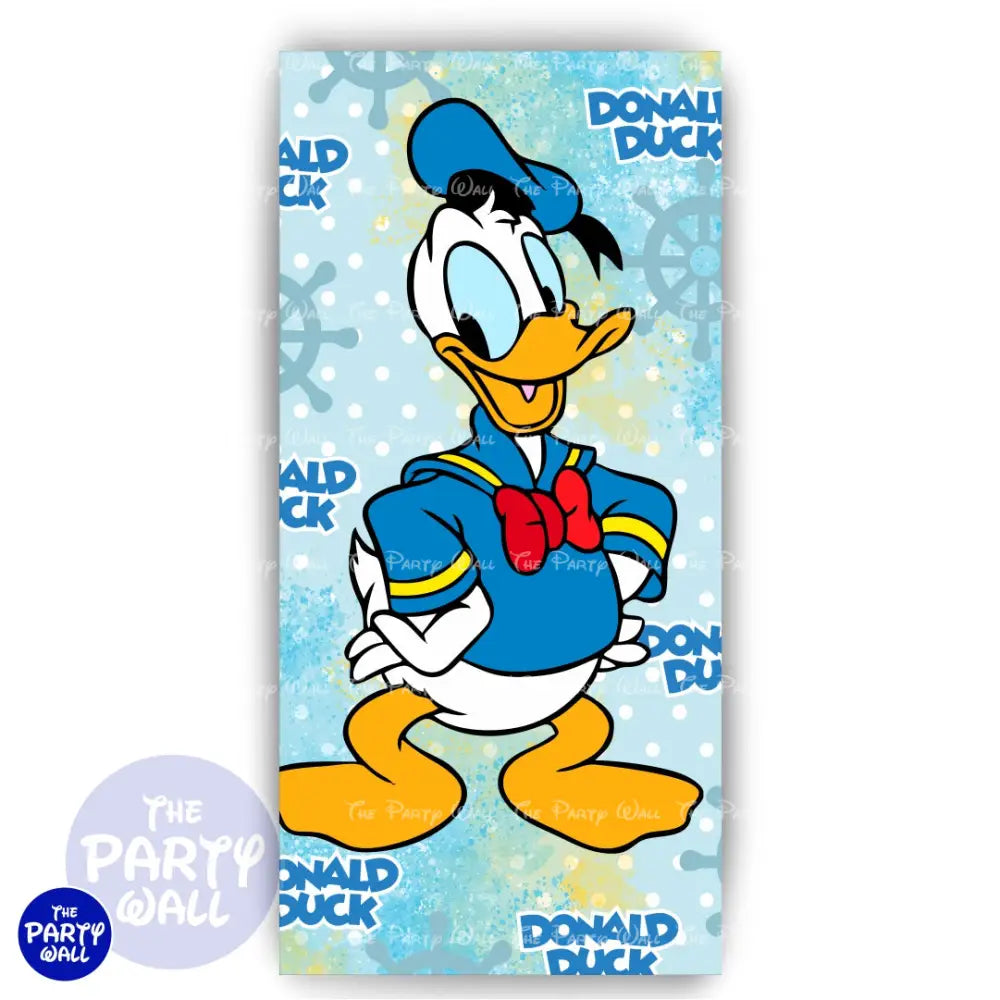 Pato Donald - Funda para mampara de punta redonda o rectangular Mampara de punta redonda