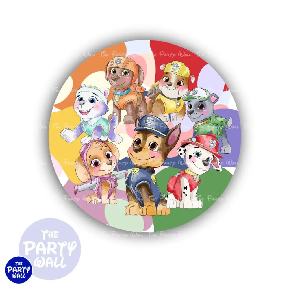 Paw Patrol - Funda para mampara circular Circular