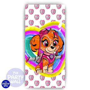 Paw Patrol - Funda para mampara de punta redonda o rectangular Mampara de punta redonda