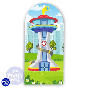 Paw Patrol - Funda para mampara de punta redonda o rectangular Mampara de punta redonda