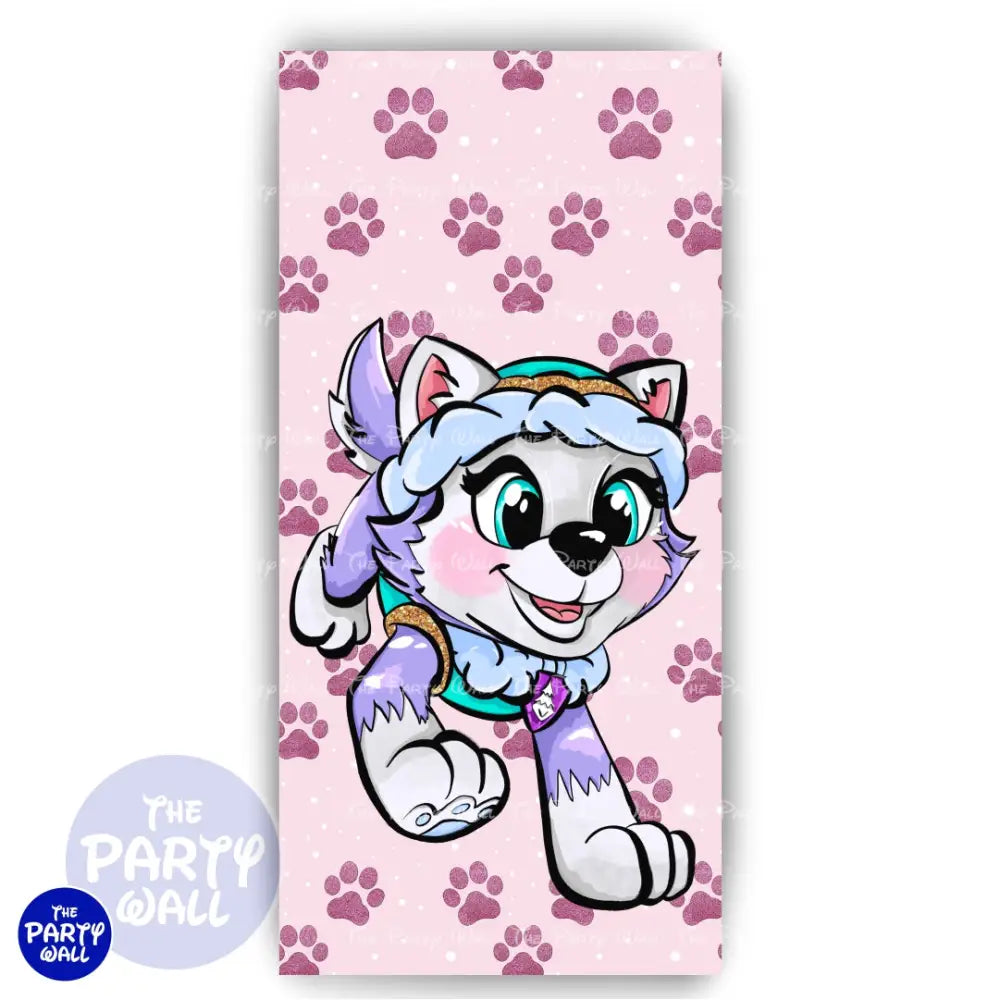 Paw Patrol - Funda para mampara de punta redonda o rectangular Mampara de punta redonda