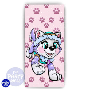 Paw Patrol - Funda para mampara de punta redonda o rectangular Mampara de punta redonda