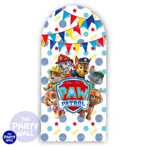Paw Patrol - Funda para mampara de punta redonda o rectangular Mampara de punta redonda