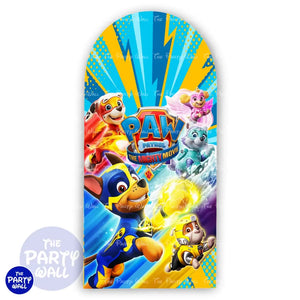 Paw Patrol - Funda para mampara de punta redonda o rectangular Mampara de punta redonda