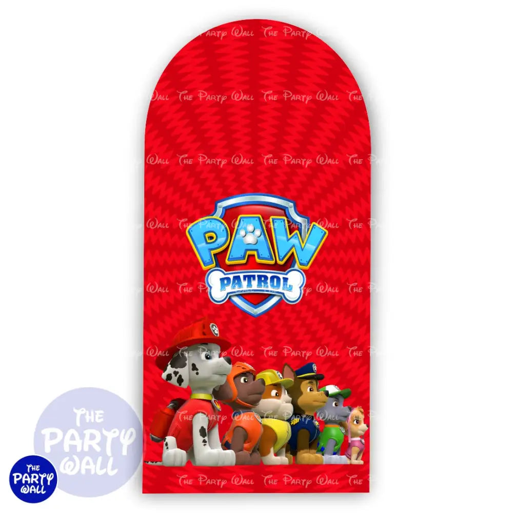 Paw Patrol - Funda para mampara de punta redonda o rectangular Mampara de punta redonda