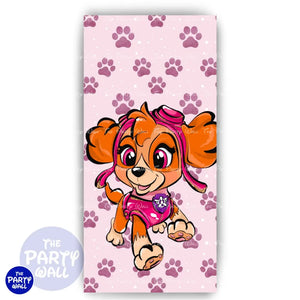 Paw Patrol - Funda para mampara de punta redonda o rectangular Mampara de punta redonda