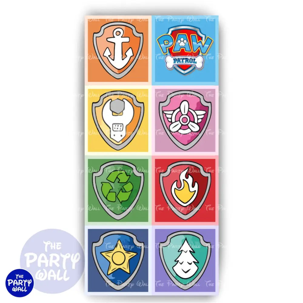 Paw Patrol - Funda para mampara de punta redonda o rectangular Mampara de punta redonda