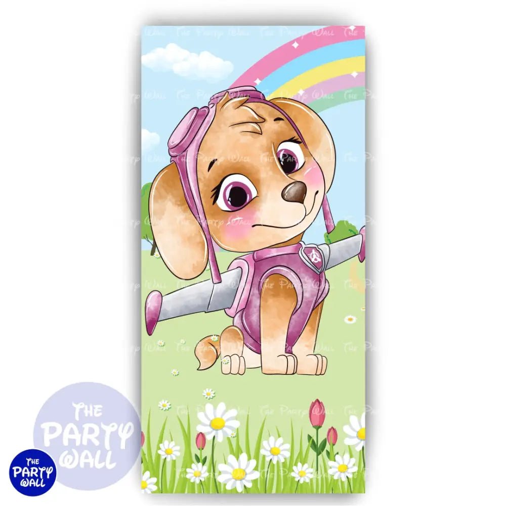 Paw Patrol - Funda para mampara de punta redonda o rectangular Mampara de punta redonda