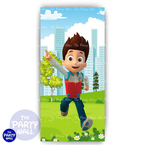 Paw Patrol - Funda para mampara de punta redonda o rectangular Mampara de punta redonda