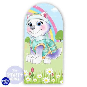 Paw Patrol - Funda para mampara de punta redonda o rectangular Mampara de punta redonda