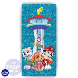 Paw Patrol - Funda para mampara de punta redonda o rectangular Mampara de punta redonda