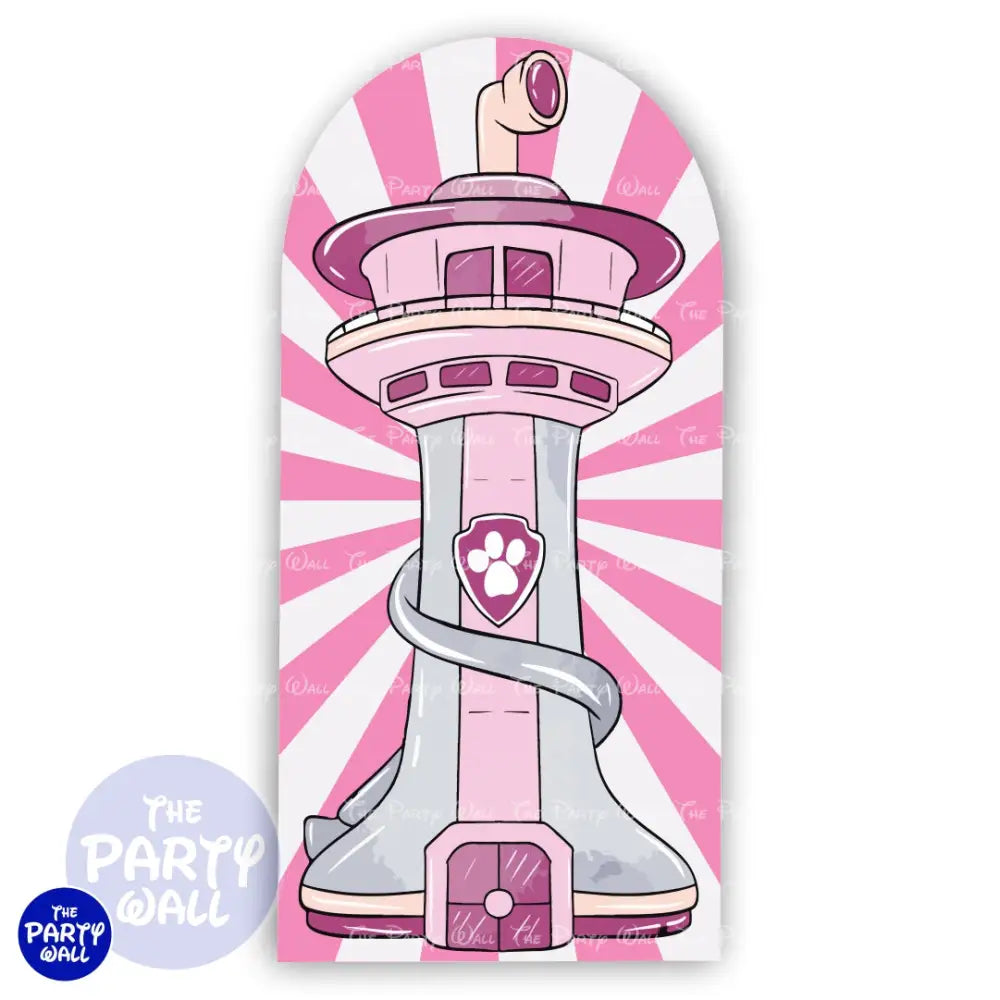 Paw Patrol - Funda para mampara de punta redonda o rectangular Mampara de punta redonda