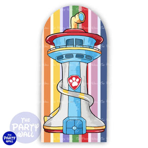 Paw Patrol - Funda para mampara de punta redonda o rectangular Mampara de punta redonda