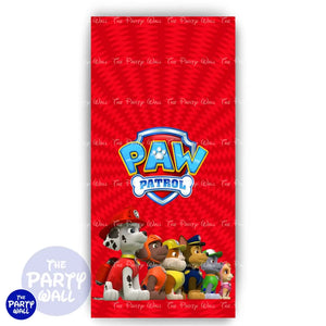 Paw Patrol - Funda para mampara de punta redonda o rectangular Mampara de punta redonda