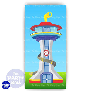 Paw Patrol - Funda para mampara de punta redonda o rectangular Mampara de punta redonda