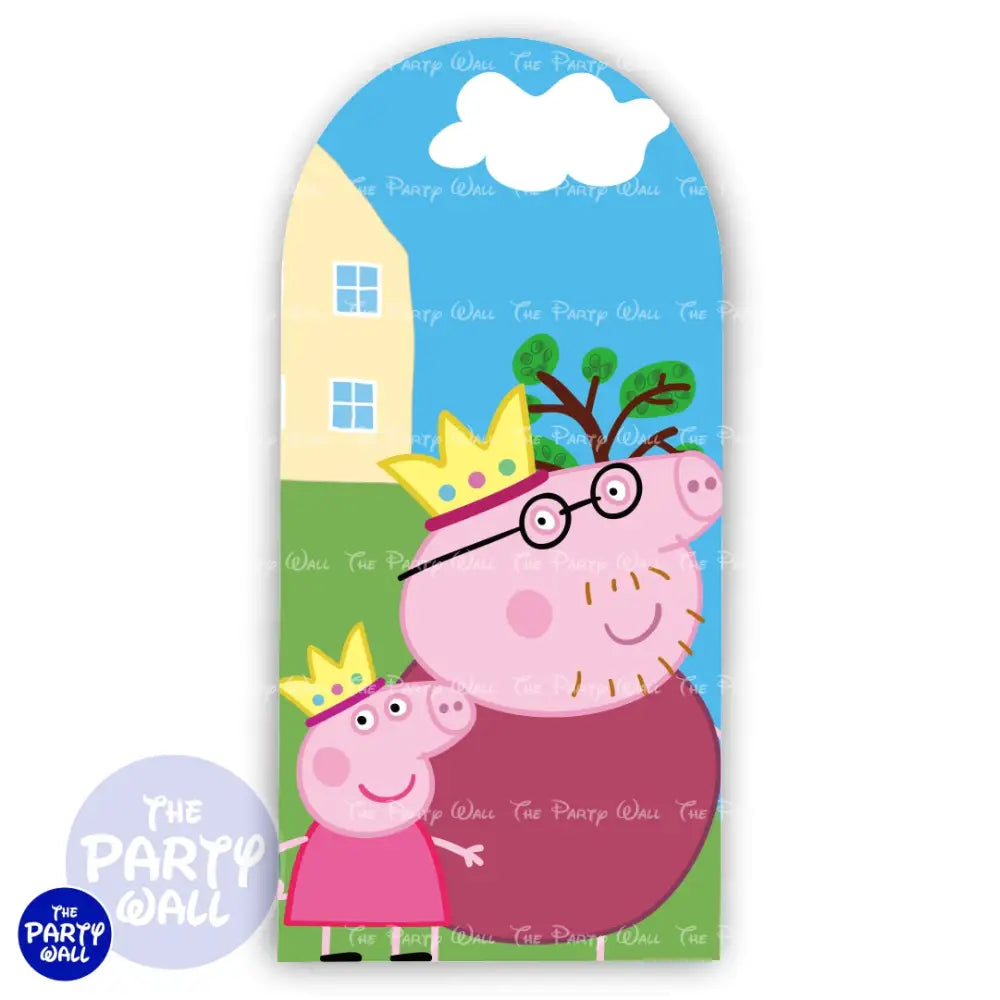 Peppa Pig - Funda para mampara de punta redonda o rectangular Mampara de punta redonda