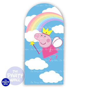 Peppa Pig - Funda para mampara de punta redonda o rectangular Mampara de punta redonda